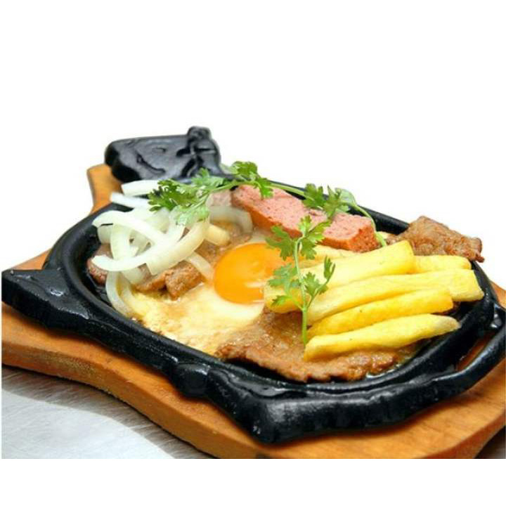 Chảo Gang Làm Bò Bít Tết Trứng Ốp La Chống Dính