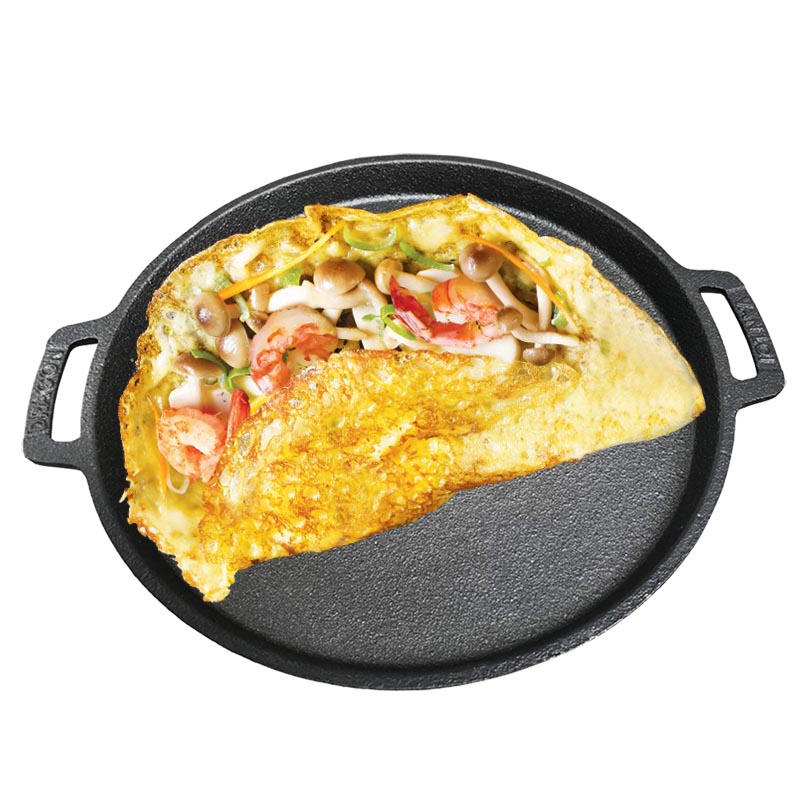 Chảo gang chiên bánh xèo chống dính 22cm Vạn Lợi