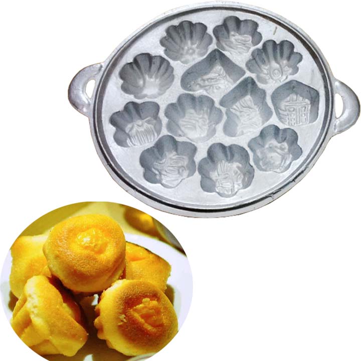 Khuôn làm bánh bông lan tạo hình 12 lổ tiện dụng